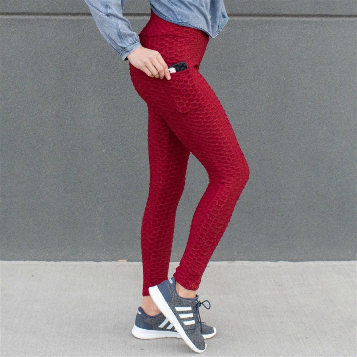 Truly Contagious – Großhandel Sport-/Lounge-Leggings – Damen – Cellulite kaschierende Leggings mit Taschen (T09PO)3