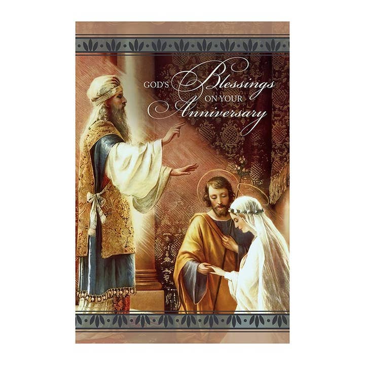 God's Blessings - Anniversary Card for wholesale by Christian Brands Catholic