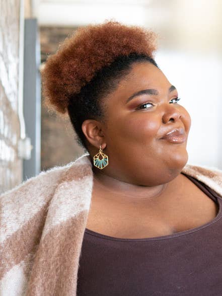 Fair Anita - Vendita all'ingrosso Orecchini pendenti - Orecchini Teal Opulence1