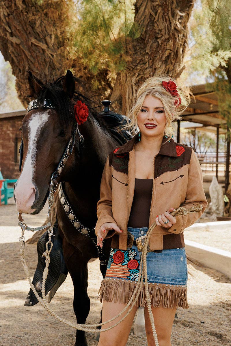 Rodeo Quincy - Wholesale Jas - Dames - Rozen van de Range Jas5