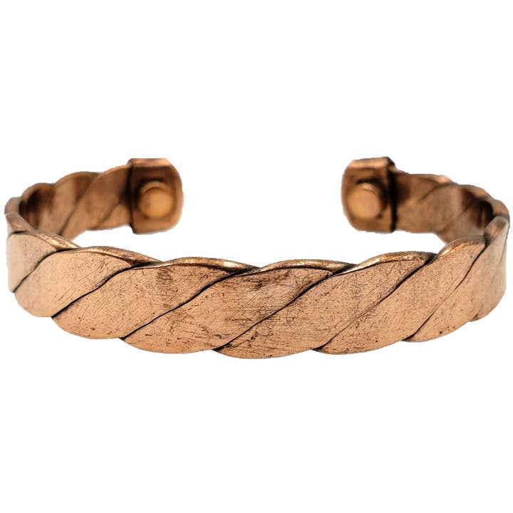 Treasure Jewelry - Wholesale Cuff Bracelet - Pure Copper Magnetic Bracelet Arthritis Pain Therapy12
