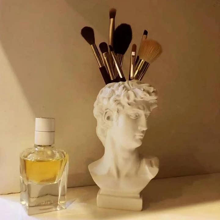 BuddhAayurveda - Venta al por mayor Escultura - Preciosa maceta con forma de cabeza de David para decoración del hogar a granel
