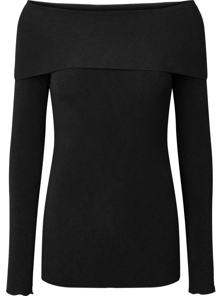 gai-lisva – Großhandel Strickpullover – Damen – Asha Woll-Top in Schwarz4