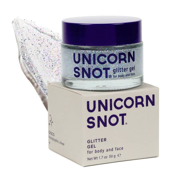 Gel Pailleté Original | Disco-Argent | Paillettes pour le Corps | Scintillant pour la vente par Unicorn Snot | Glitter Beauty