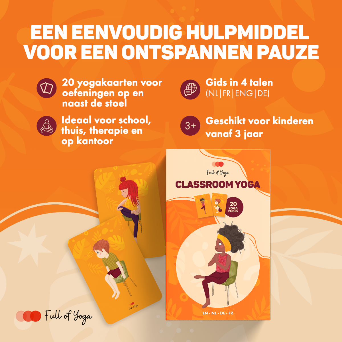 Full of Yoga - Wholesale Learning Cards - Kids & Baby - Yoga op en naast je stoel – kaartenset voor thuis, klas & kantoor4