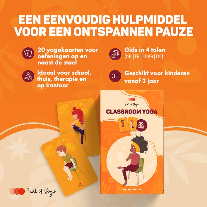 Full of Yoga - Wholesale Learning Cards - Kids & Baby - Yoga op en naast je stoel – kaartenset voor thuis, klas & kantoor4