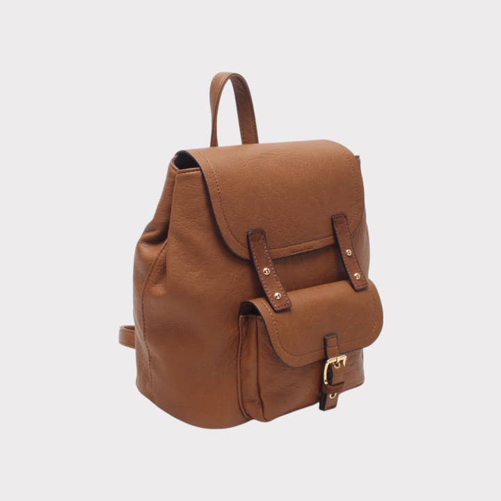 BESTINI - Wholesale Backpack - Women's - Small backpack, magnetic clasp and zipper, with front pocket1