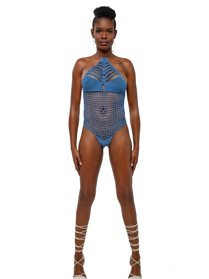 Maillot anteriore Arsinoe Racer per la vendita all'ingrosso da parte di Novados Swim