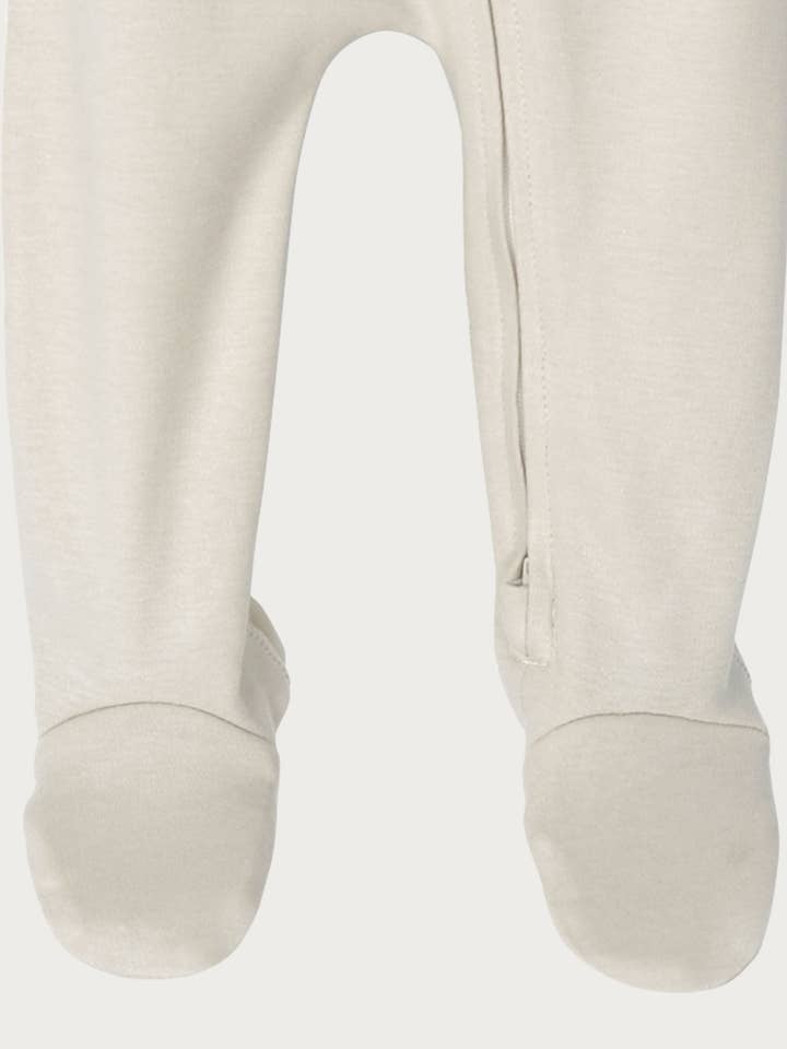 Babu - Wholesale Jumpsuit – Baby - Footed Onesie Zipsuit - Oat2