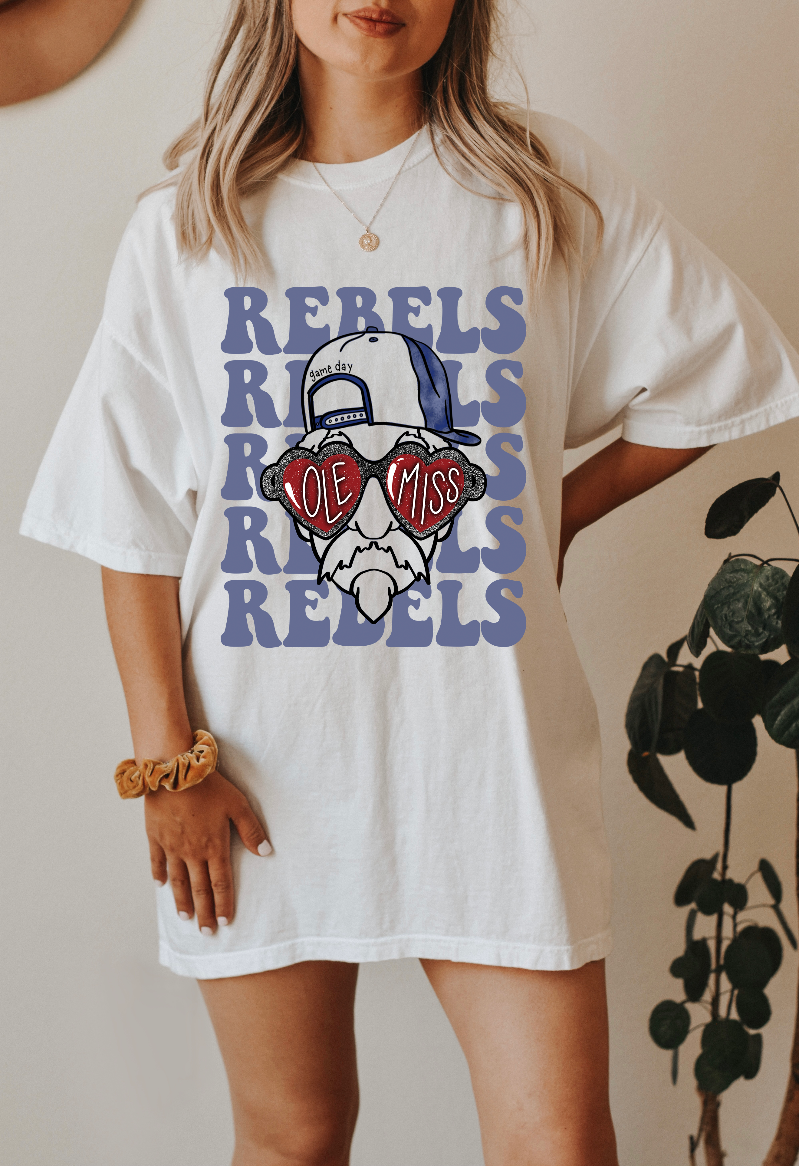 COTTON PRESS CO. – T-shirt estampada - Mulher por atacado – T-shirt do Dia do Jogo com Mascote Preppy9