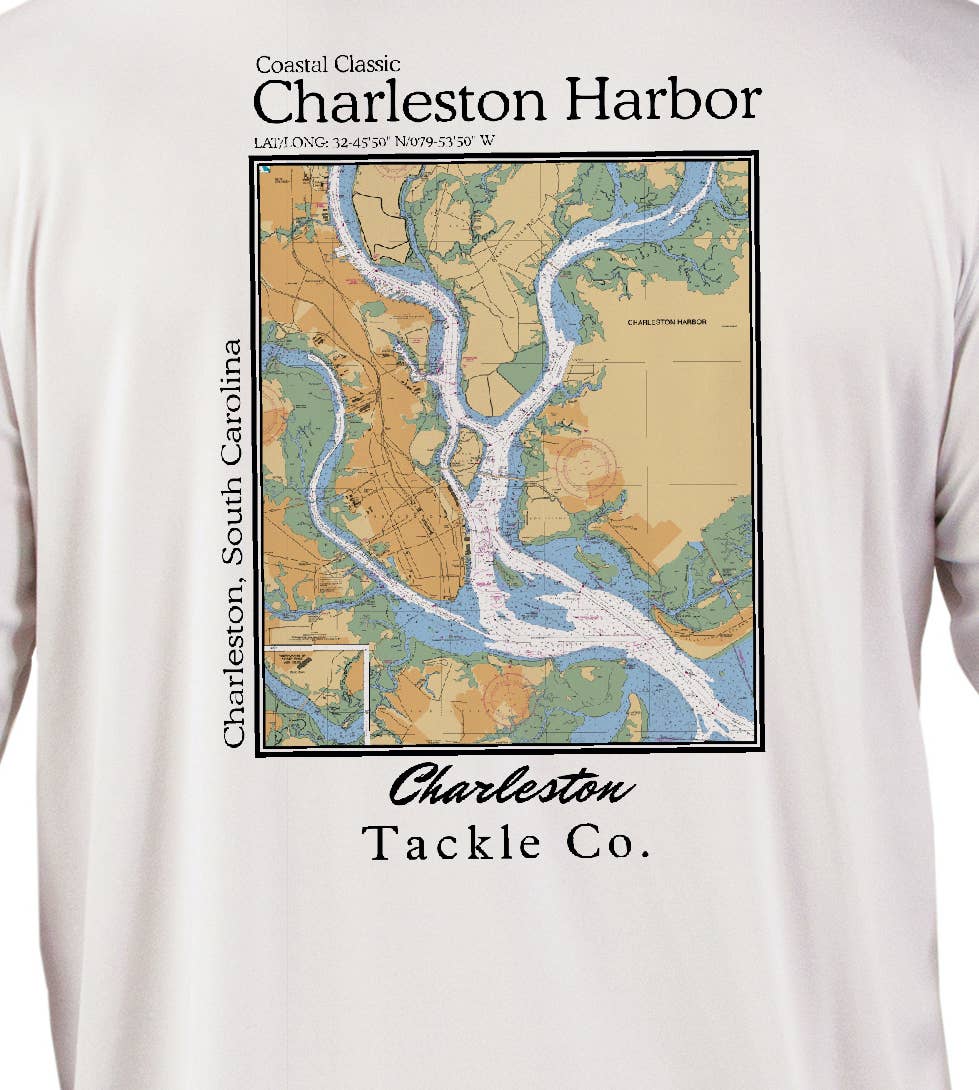 Wholesale Coastal Charleston Harbor Long Sleeve PFG Fishing Shirt- Mens for your  store - Faire Canada