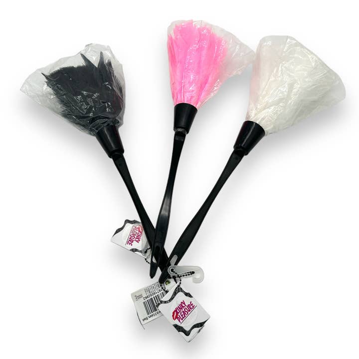 Kinky Pleasure - Wholesale Sex Toy - Kinky Pleasure - PL111 - Feather Tickler Swiffer - 3 Colors