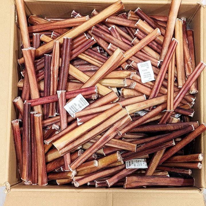 Okiniiri - Wholesale Pet Treats - Dog - OKINIIRI Bully Sticks, 6 inch, 200 Count Box (25-35 g Each)6