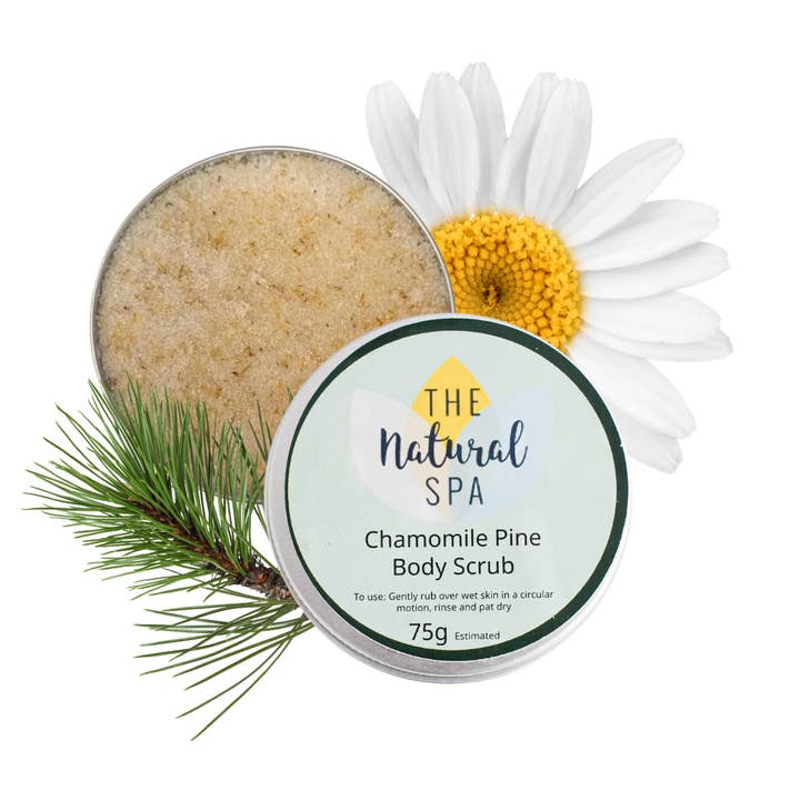 The Natural Spa Cosmetics – wholesale Body scrub/exfoliant – Natural Body Scrub - 75g tin - Stocking filler - vegan3