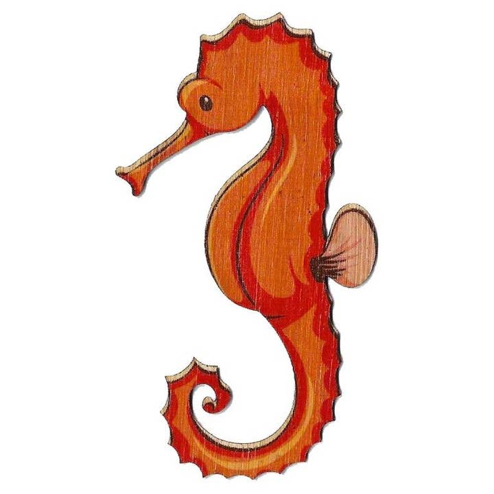 Bamboo Wood Stickers – wholesale Klistermärke – Miljövänlig sjöhästklistermärke i bambu