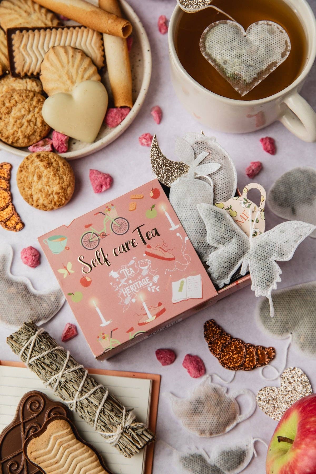 Tea Heritage - Wholesale Tea Bags - Self Care Tea Box – 10 Cocooning-Shaped Sachets3
