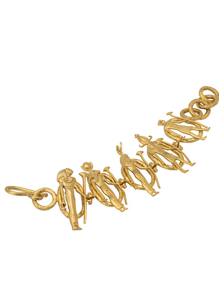 Golden Pharaoh Charm Bracelet for wholesale by Shinyland Llc dba Aquadan.co (Wholesale)