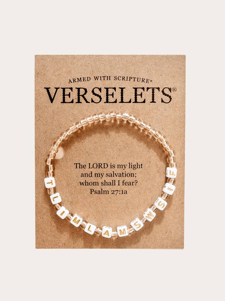 Le SEIGNEUR est ma lumière et mon salut ; de qui aurais-je peur ? VERSELET® pour la vente par Verselets®