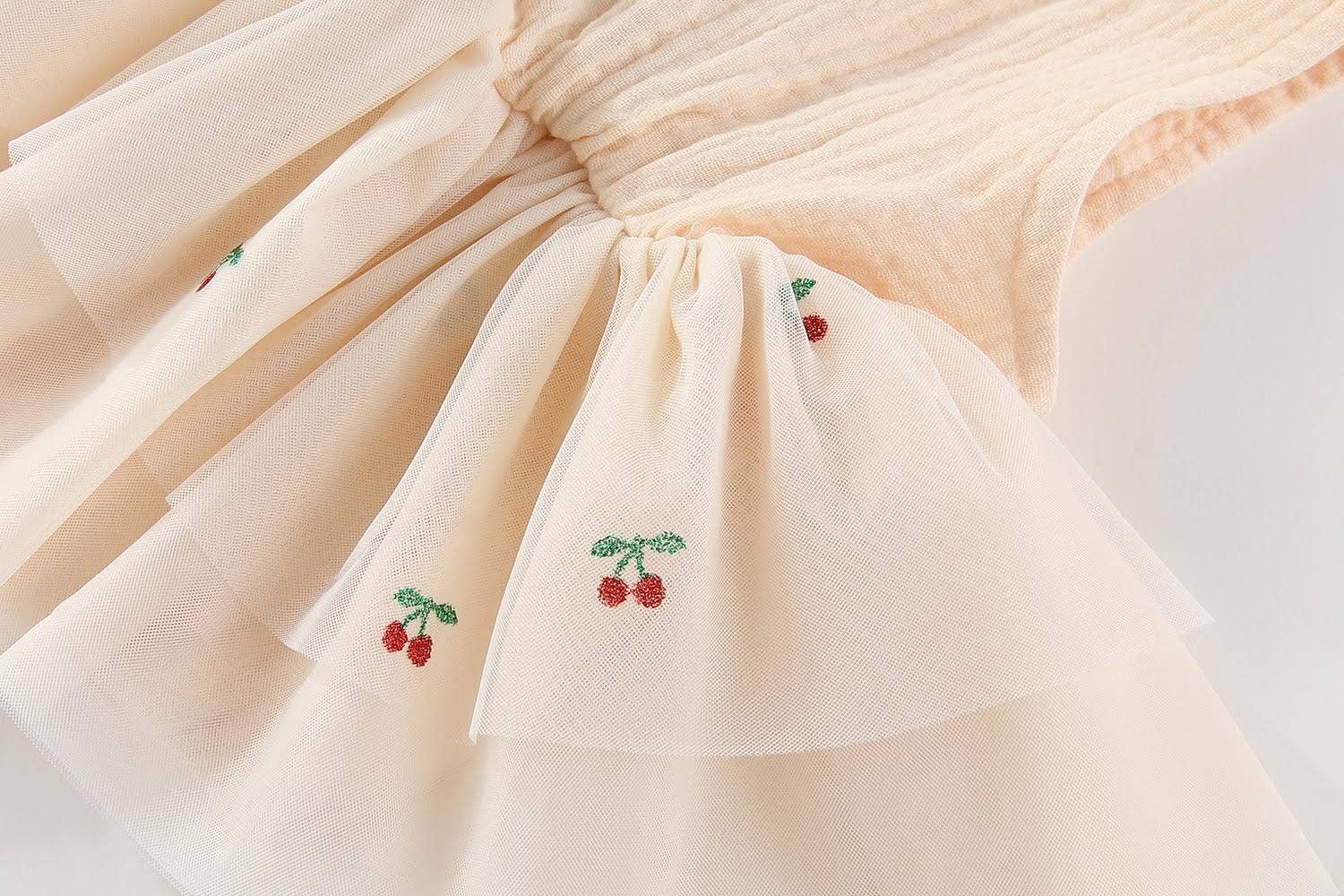 MaMer - Wholesale Bodysuit (Non-Footed) - Baby -  Little Cherries, Sienna tutu romper: 0-3M, 3-6M, 6-12M3