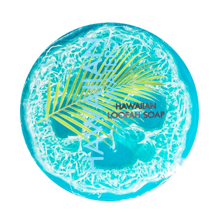 Hawaiian Waters Sea Salt & Kukui Loofah Soap 4.75oz for wholesale by Maui Soap Co.