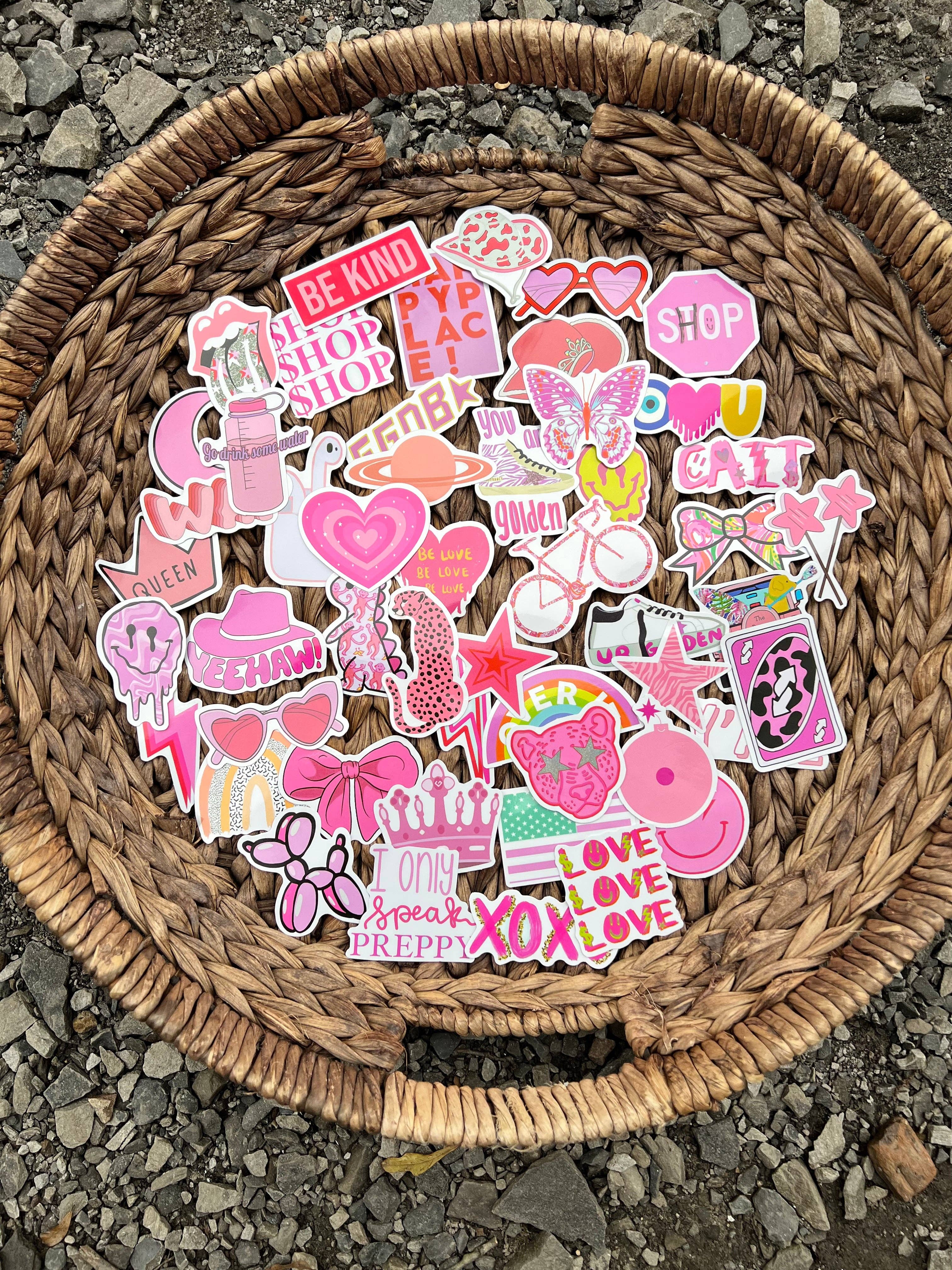 SMR Wholesale - Wholesale Sticker - Preppy Pink Sticker Bundle0