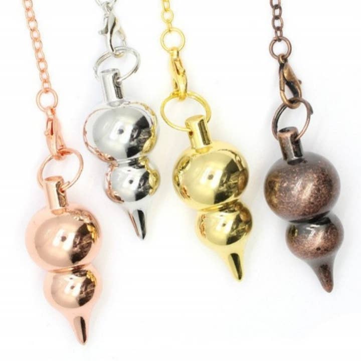 Solid copper gourd-shaped gyroscope pendulum for wholesale by GemMeet