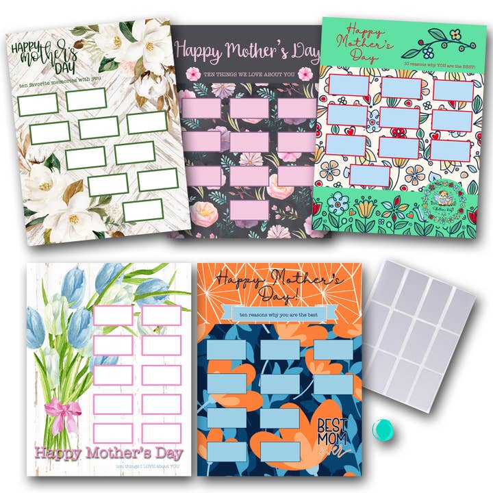 The Spotted Zebras - Wholesale Mother's Day Card - Mother's Day Scratch Off Card