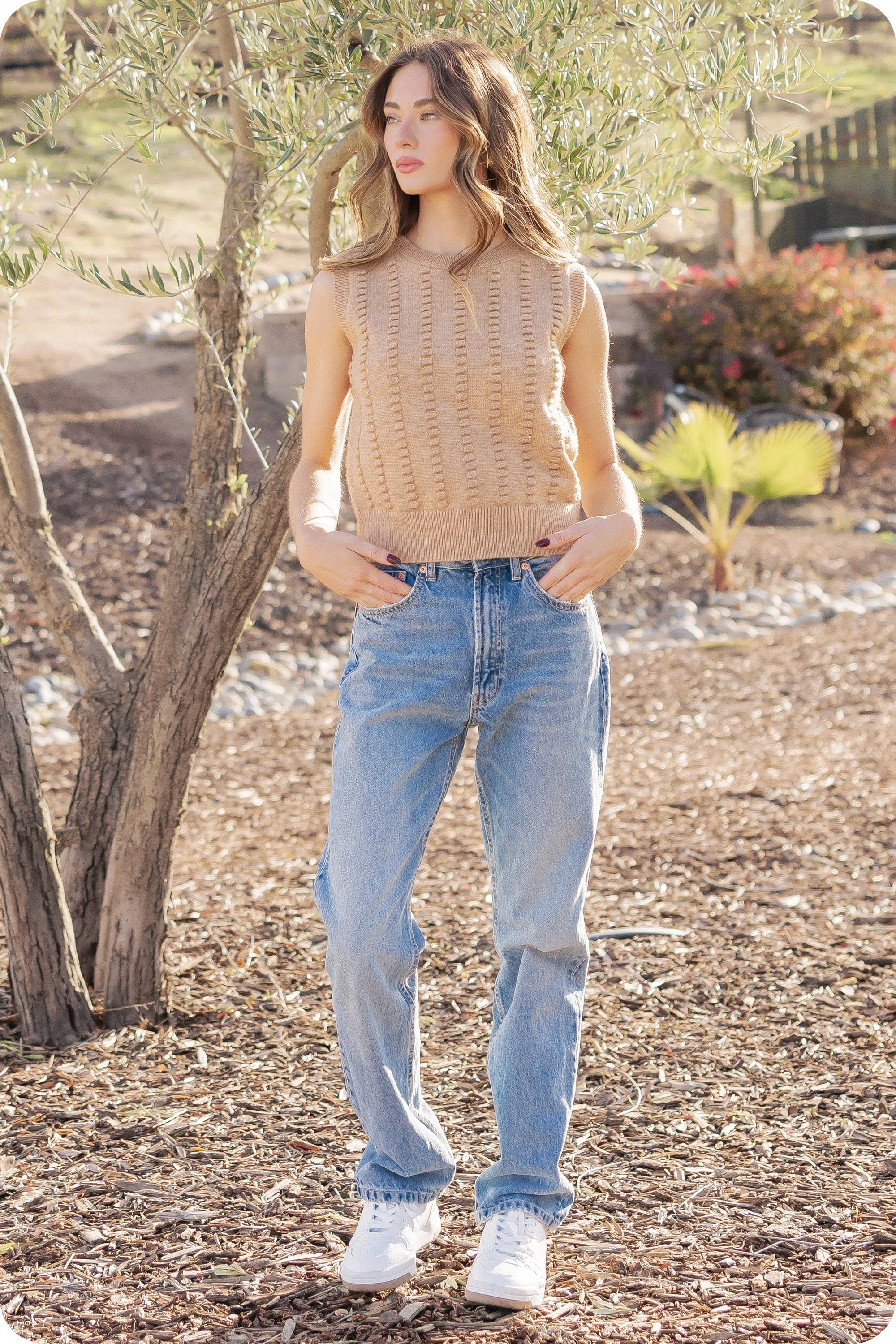 Strut & Bolt - Wholesale Outerwear Vest - Women's - Textured Sweater Vest17