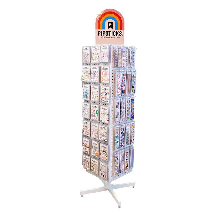 Pipsticks - Wholesale Retailer Display - Paper & Novelty - Floor Spinner (Empty)