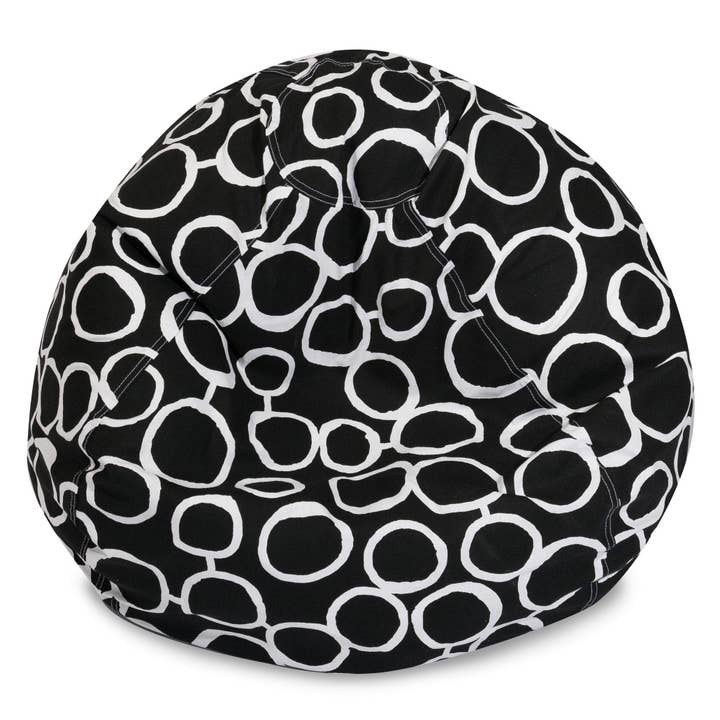 Majestic Home Goods Black Fusion Small Bean Bag for wholesale by Majestic Home Goods