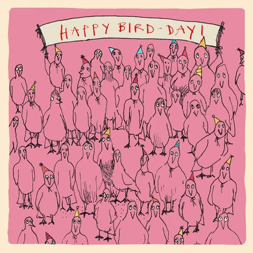 Carte de vœux « Happy Bird-Day », Studio, FP971 pour la vente par Poet and Painter