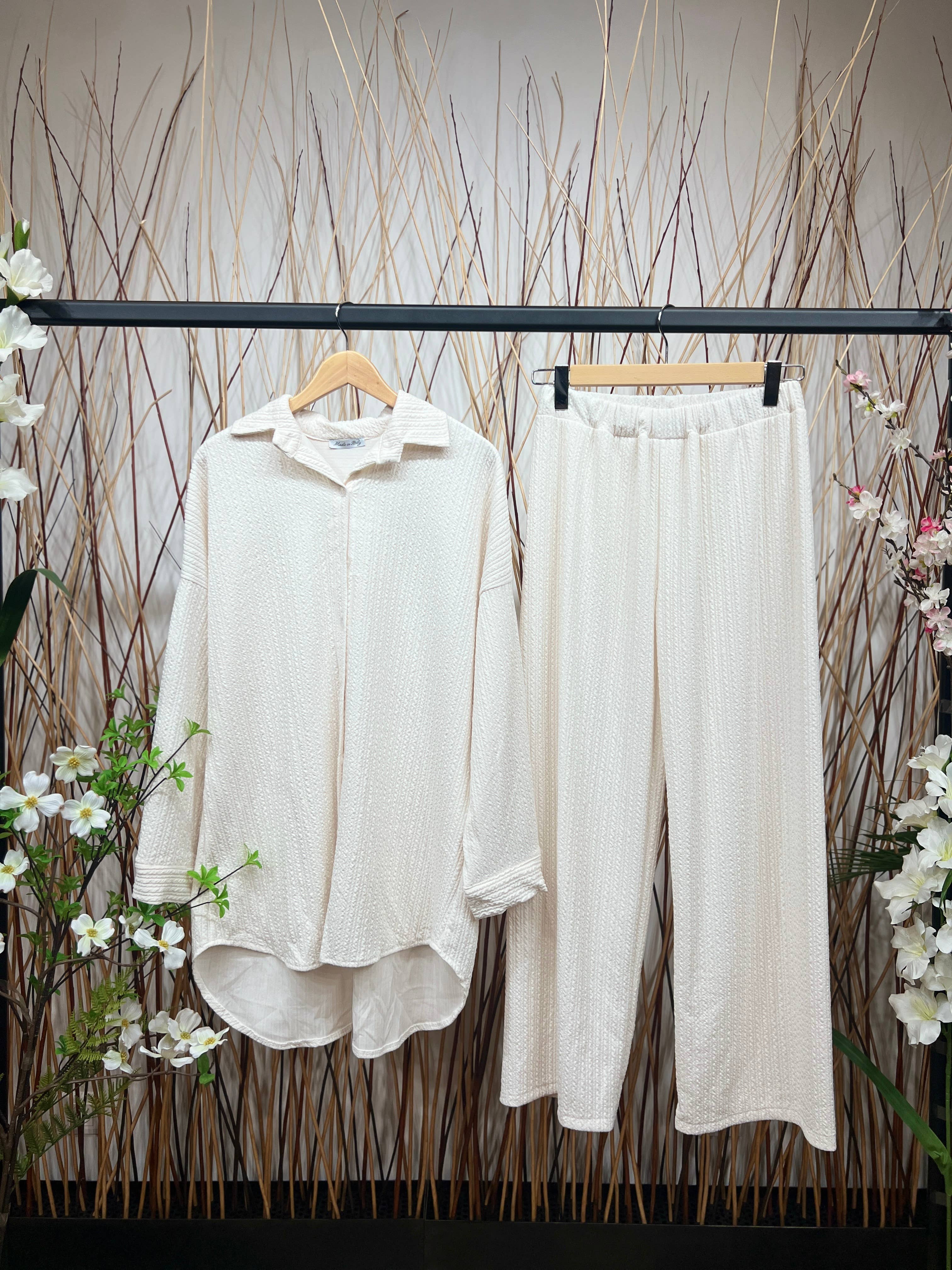 L'Emotion – wholesale Top & pants set (NOT Loungewear) – Women's – Blouse & Pant Set Wide Comfort Relief Effect 0