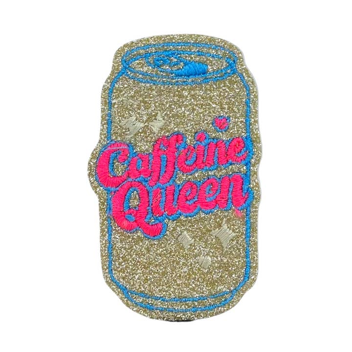 Reina de la Cafeína, Bordado, Parche Termoadhesivo para venta al por mayor de Wholesale Applique