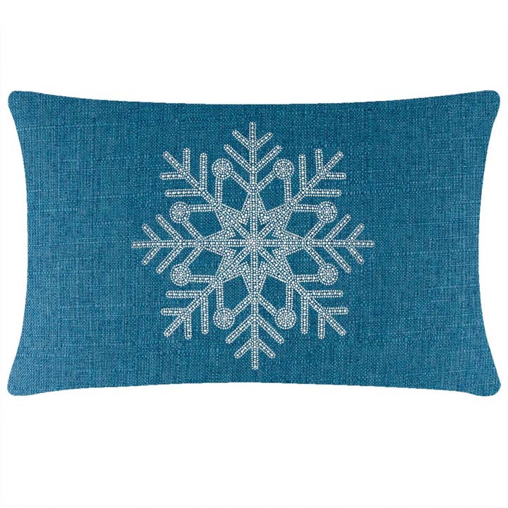 Sparkles Home - Wholesale Throw/Decorative Pillow - Rhinestone Snowflake Pillow17