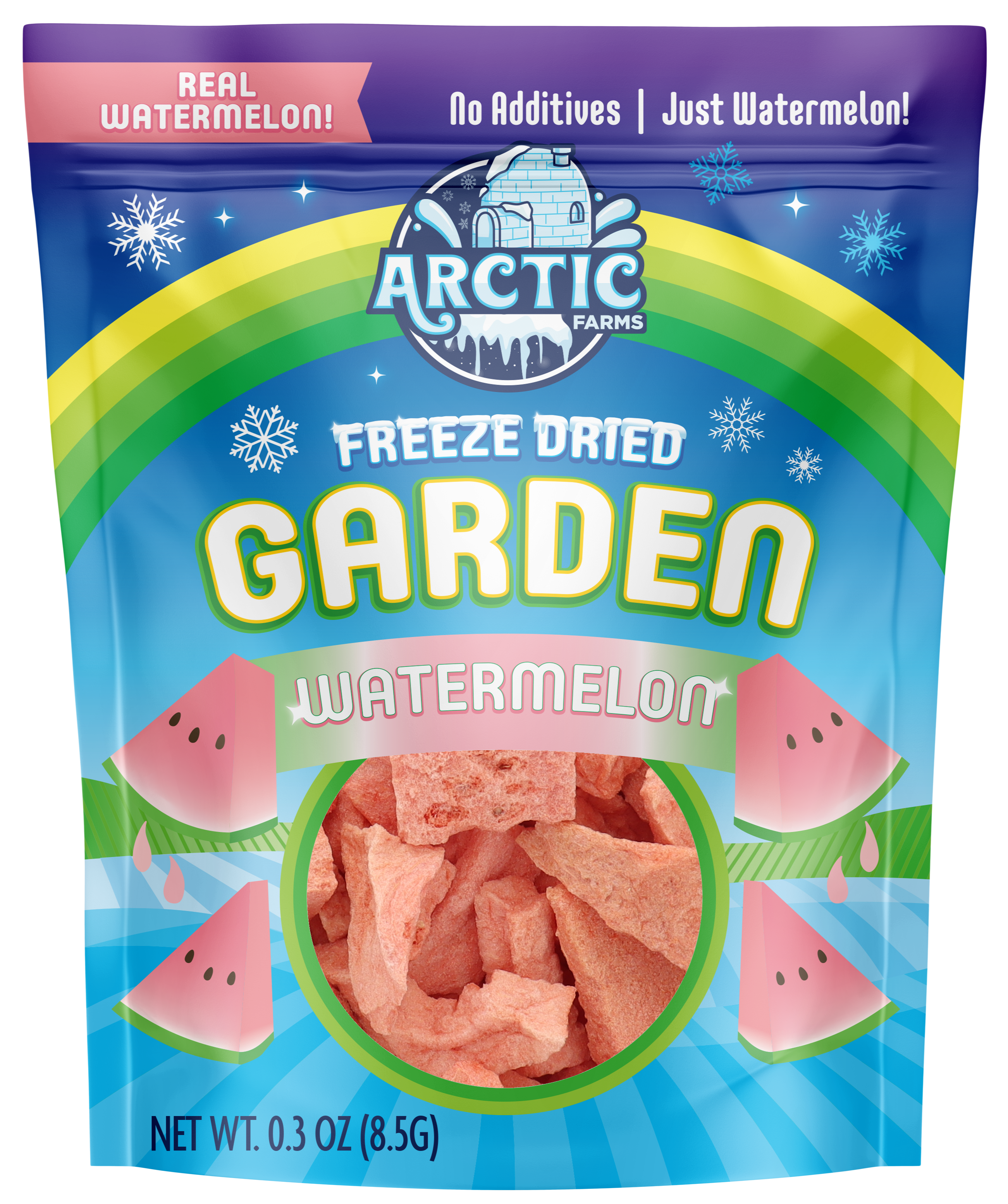 Arctic Farms – Großhandel Getrocknete/dehydrierte Früchte – Arctic Farms Garten gefriergetrocknete Wassermelone (echtes Obst)4