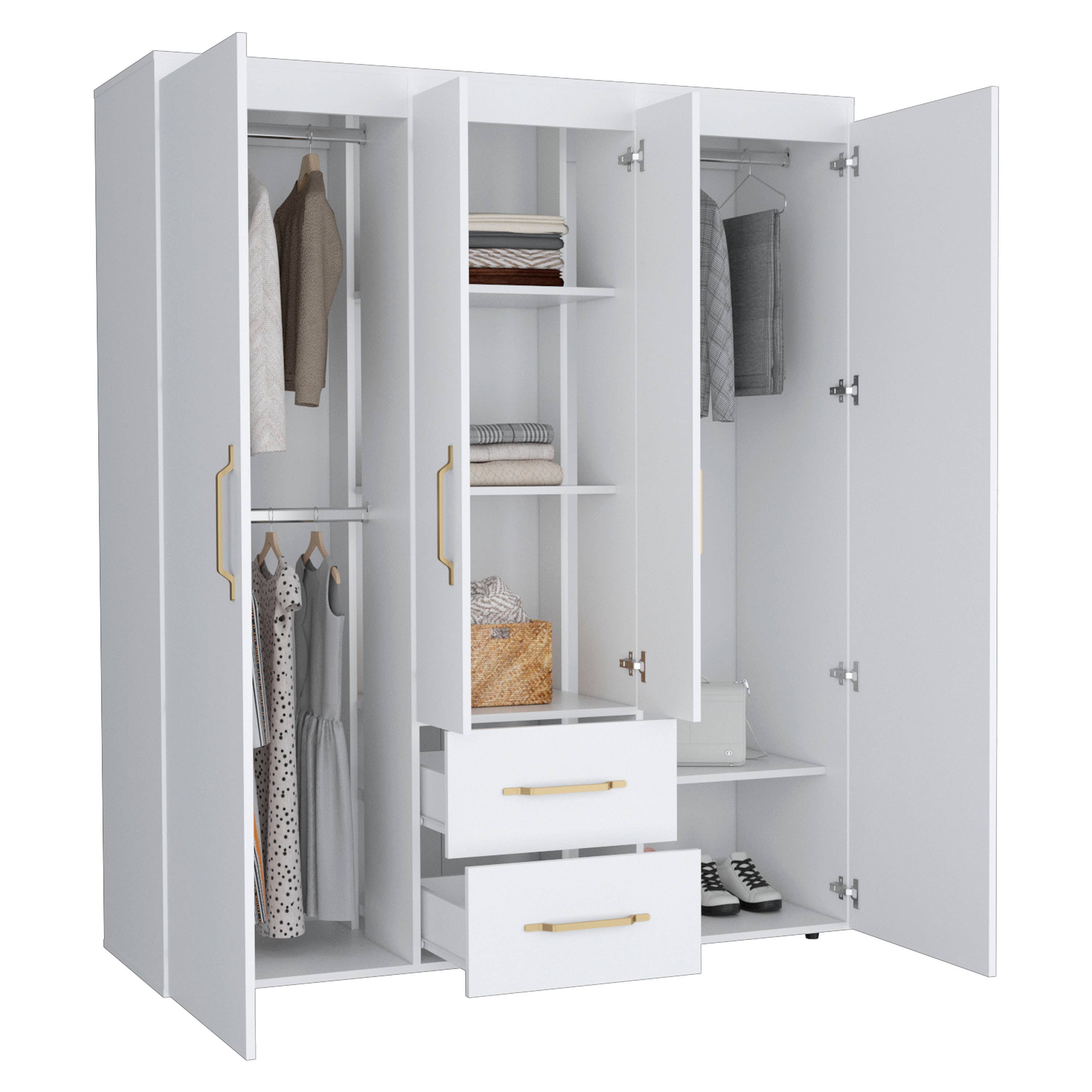 TUHOME FURNITURE - Wholesale Bedroom Furniture - Bariloche 4-Door Armoire4