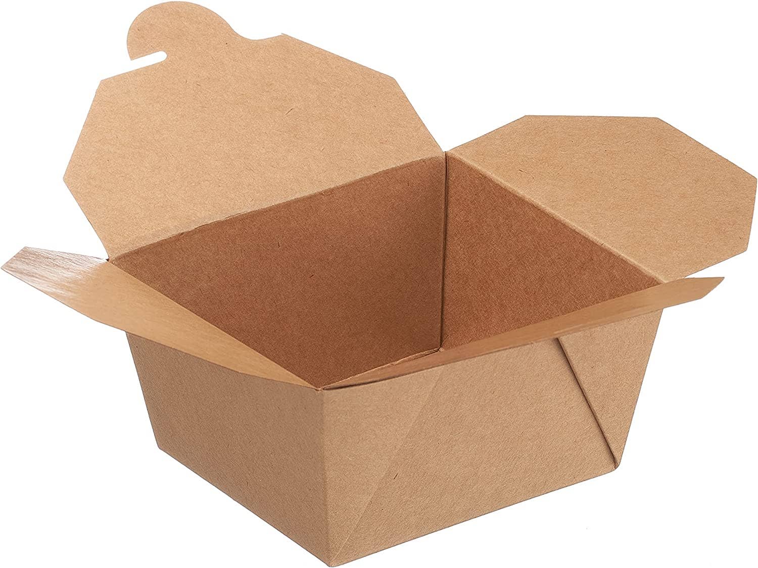 EcoQuality - Wholesale Food Storage Container - 26Oz Kraft Folded Paper Take Out Containers - Microwavable0