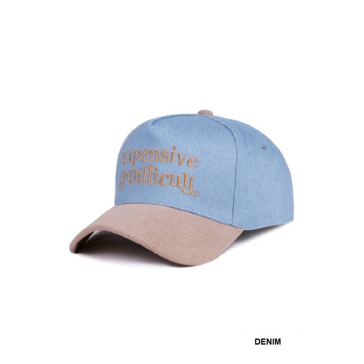 42POPS - Wholesale Baseball Cap - Women's - ,,,,.1015 Expensive & Difficult Two Tone Corduroy Cap SI-289192