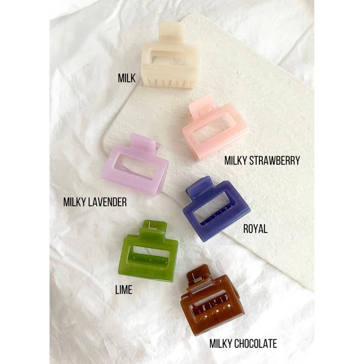 LoveLina - Wholesale Hair Clip - Women's - 2-Inch Milky Jelly Hair Claw - CAMILA MILKY