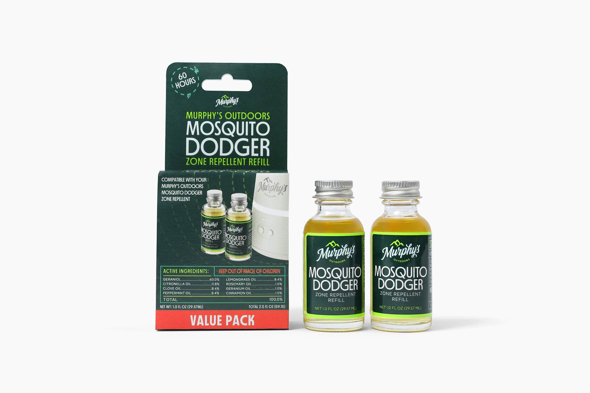 Murphy's Naturals - Wholesale Insect Repellent - Mosquito Dodger Zone Repellent Refill  - Case 68