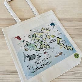 Housse de coussin décorative San Juan Islands WA (sans coussin) pour la vente par Gooseberry Designs