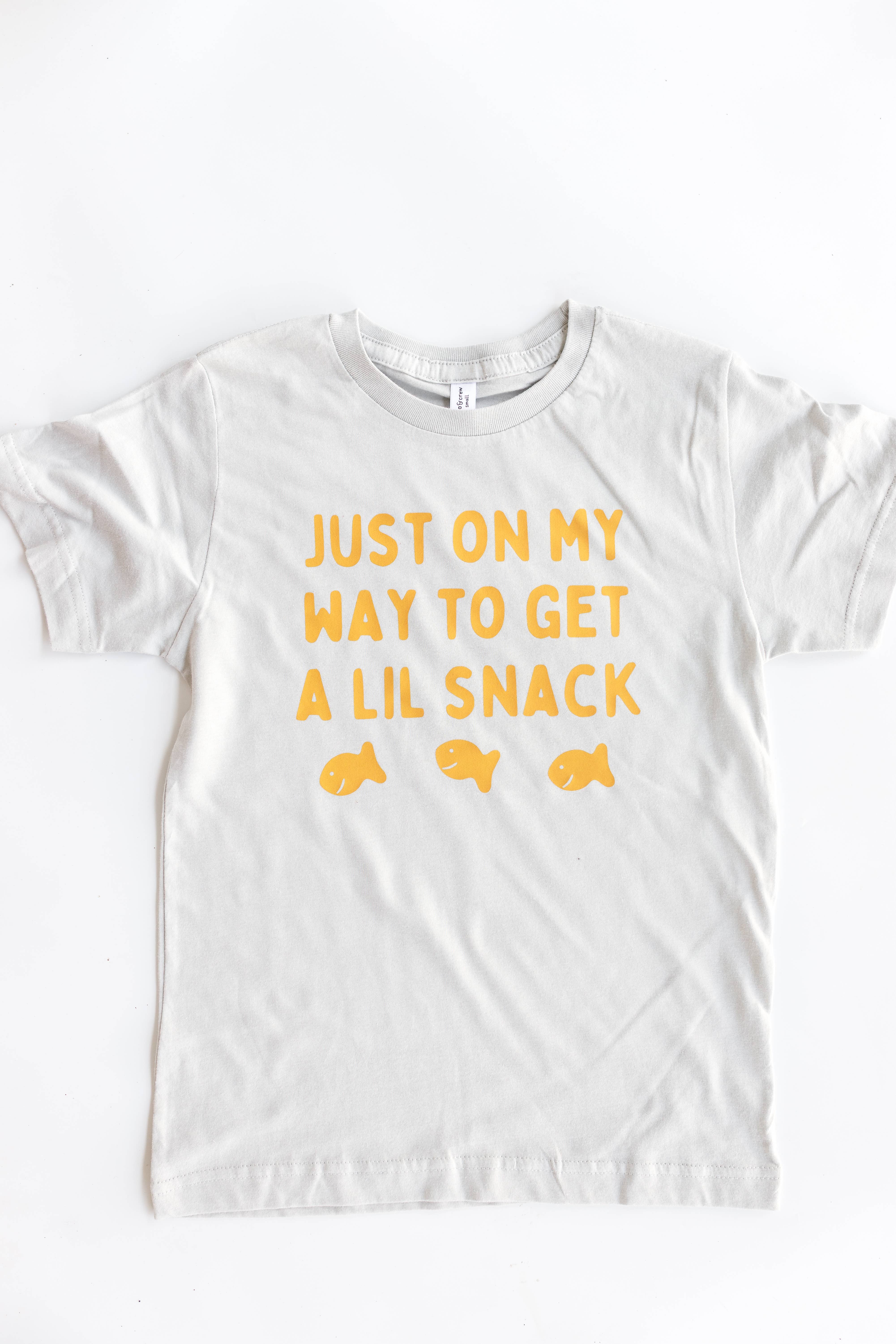 Argent T-shirt Enfant Bébé Tout-petit Lil Snack en vente sur Faire1
