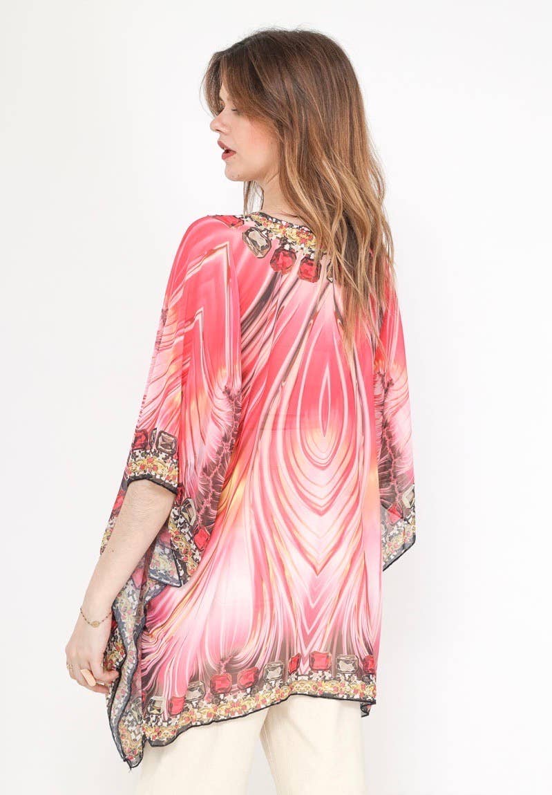 Frime – Engroshandel Kimono - Dame – Strandtop - 53613