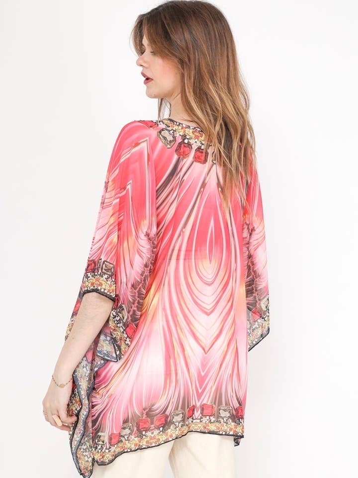 Frime – Engroshandel Kimono - Dame – Strandtop - 53613