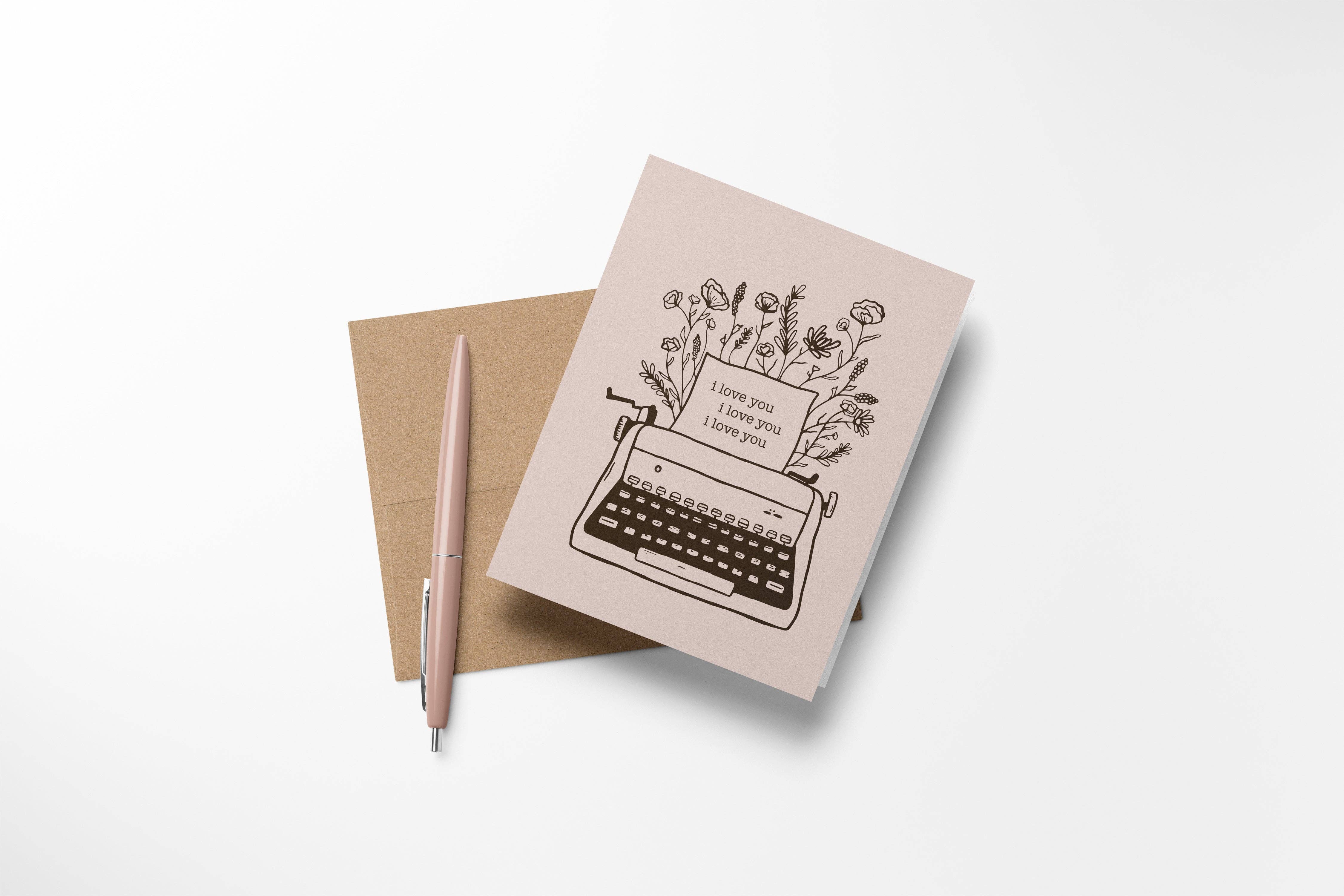 The Print Pantry - Wholesale Love Card - I Love You Card1