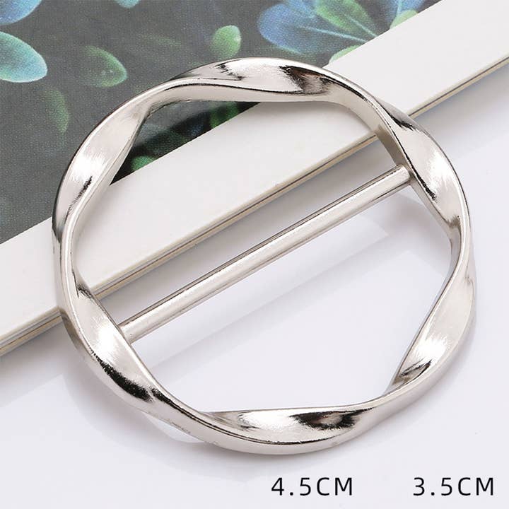 ACCITY - Wholesale Scarf Clip - Women's - METAL RING SIMPLE SCARF RING WITH NO UPKEEP_CWMM2162