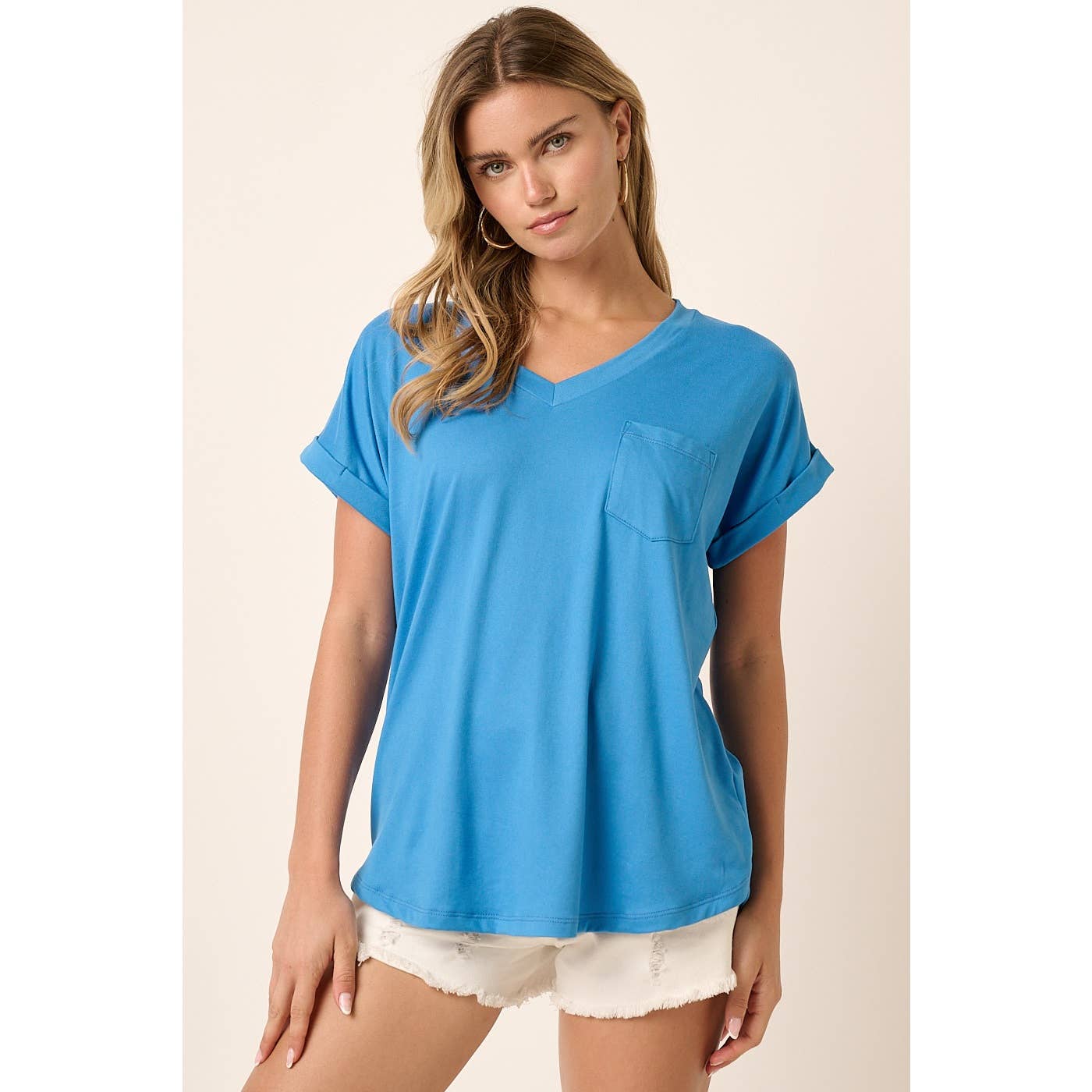 mittoshop – Engroshandel Strikket top - Dame – T9153 - DTY V-HALS MED 1 LOMMEDETALJE DOLMAN STRIKKET TOP6