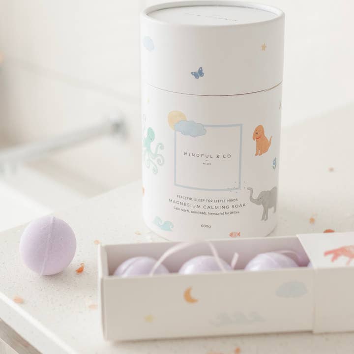 Mindful and Co Kids - Wholesale Bath Bomb/Fizz - Sweet Dream Drops: Lavender & Magnesium Bath Bombs