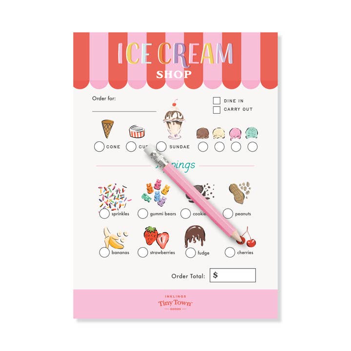 Bloc-notes de jeu Inklings Tiny Town™ - Glacier pour la vente par Inklings Paperie