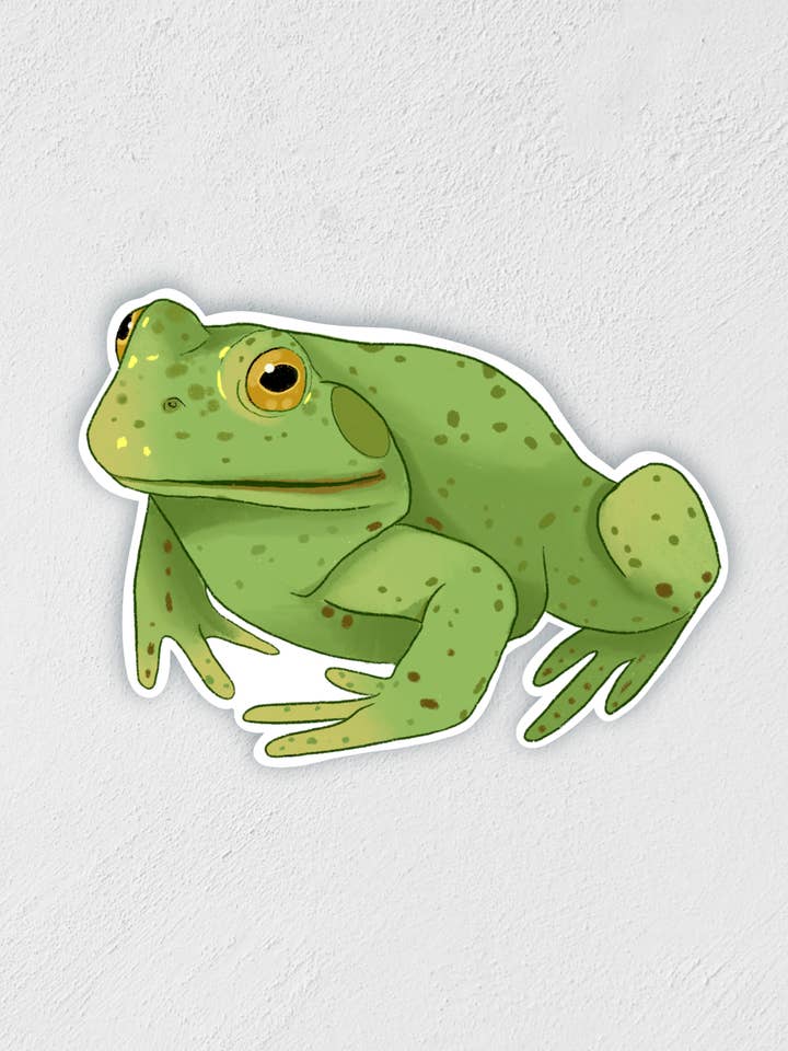 Frog Sticker for wholesale by Little Rocks Design